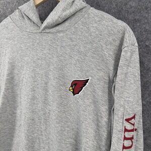 Vineyard Vines Arizona Cardinals Hooded T-Shirt Mens Small Gray Fishing Flag